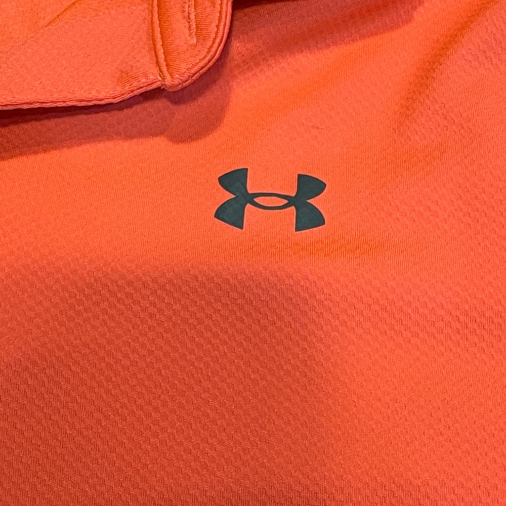 Under Armour Men's Bright Pink Golf Polo Shirt - Picture 2 of 5